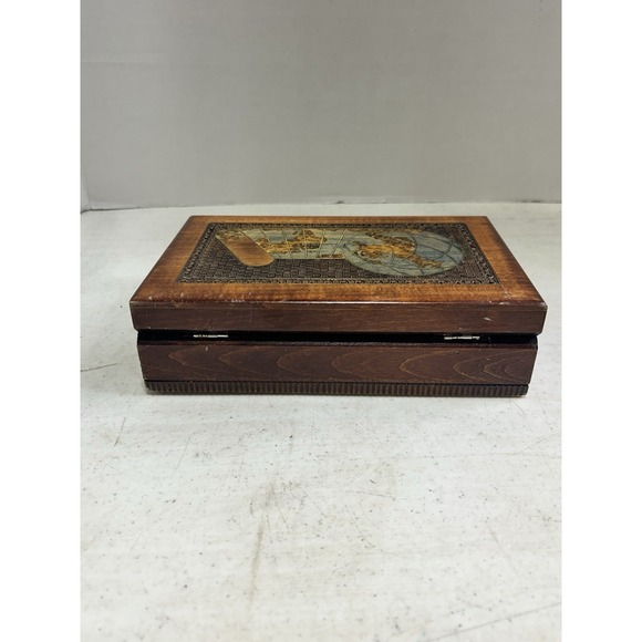 Handcrafted World Map Keepsake Box - Picture 5 of 7